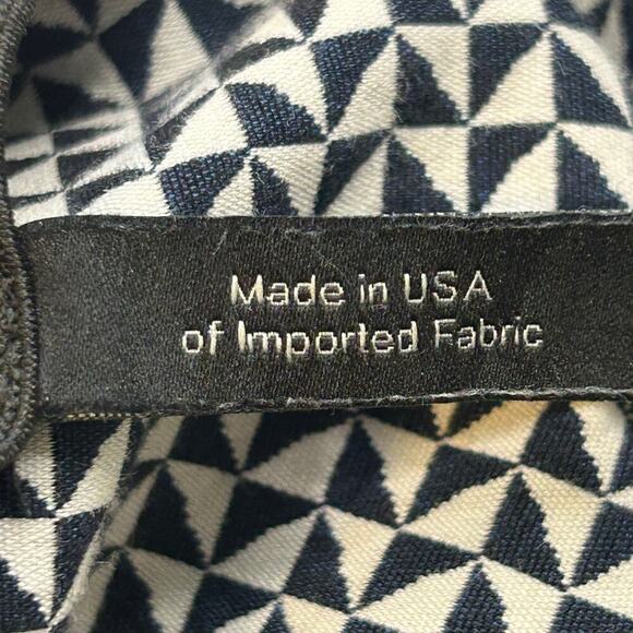 Theory women's Navalane Arlington cropped ink and ivory mid rise pants size 10 - Picture 6 of 7